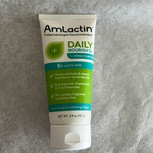 NEW & SEALED AMLACTIN DAILY NOURISH 5% LACTID ACID EXFOLIATING & HYDRATING CREAM